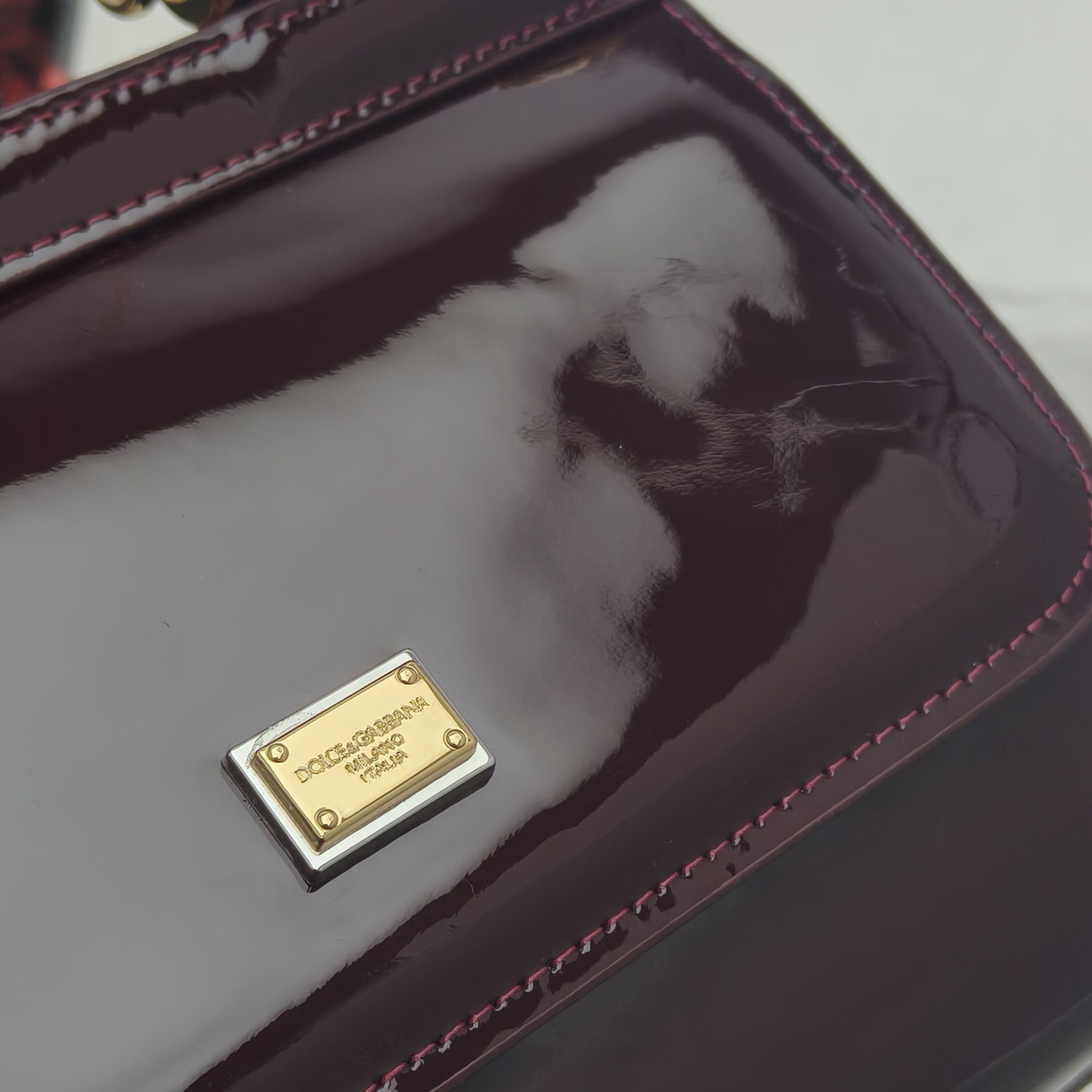 🔥Dolce & Gabban杜嘉班纳 💋（🔍手漆皮）颜色正㊣版型！经典款手提斜挎包系列 时尚界另一款铂