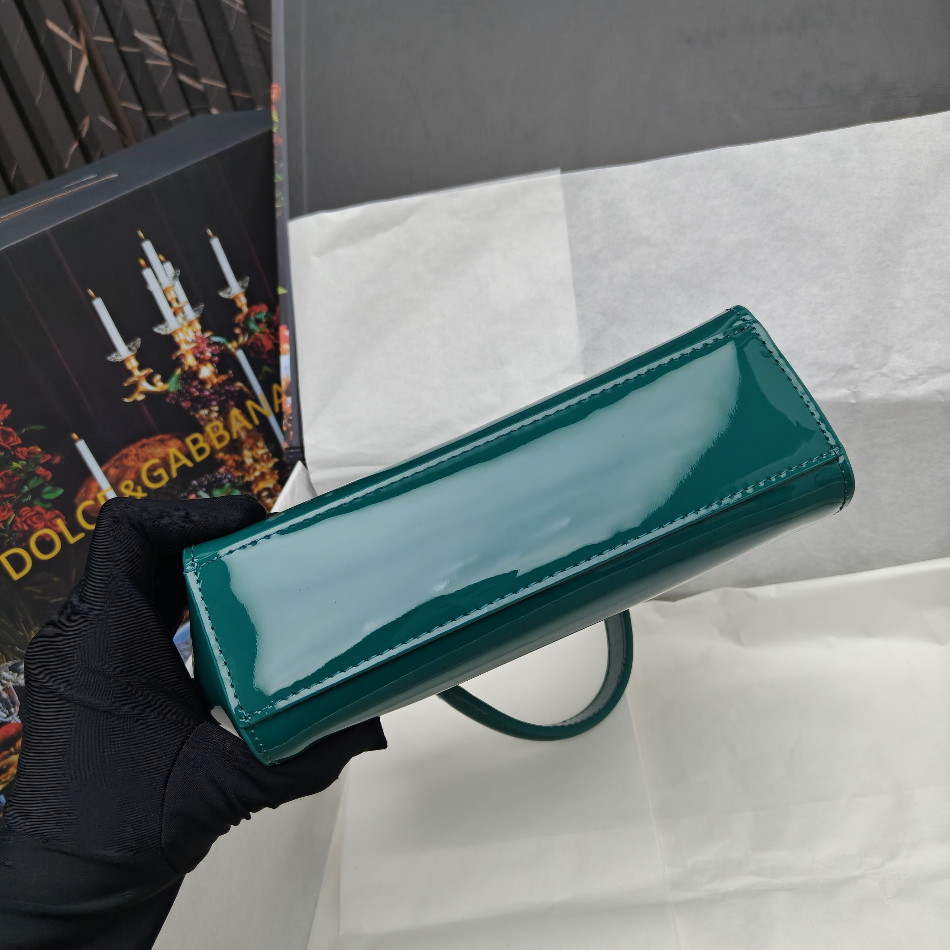 🔥Dolce & Gabban杜嘉班纳 💋（🔍手漆皮）颜色正㊣版型！经典款手提斜挎包系列 时尚界另一款铂