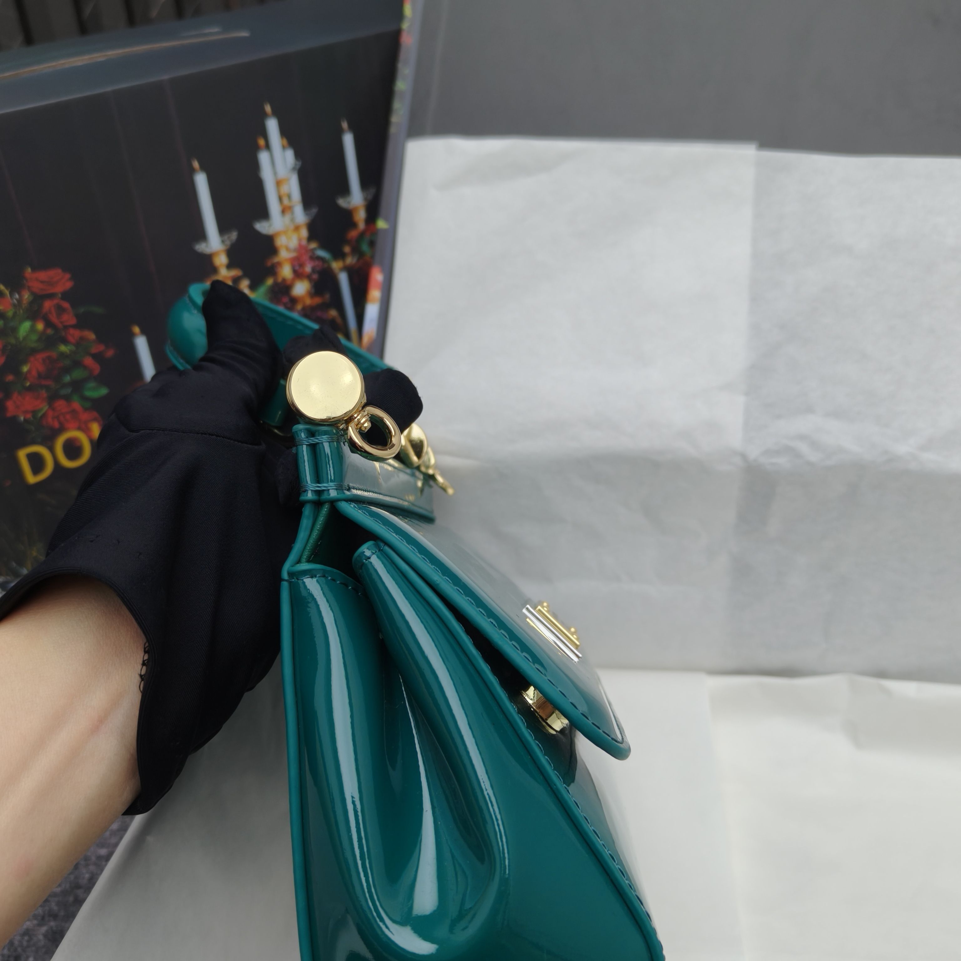 🔥Dolce & Gabban杜嘉班纳 💋（🔍手漆皮）颜色正㊣版型！经典款手提斜挎包系列 时尚界另一款铂