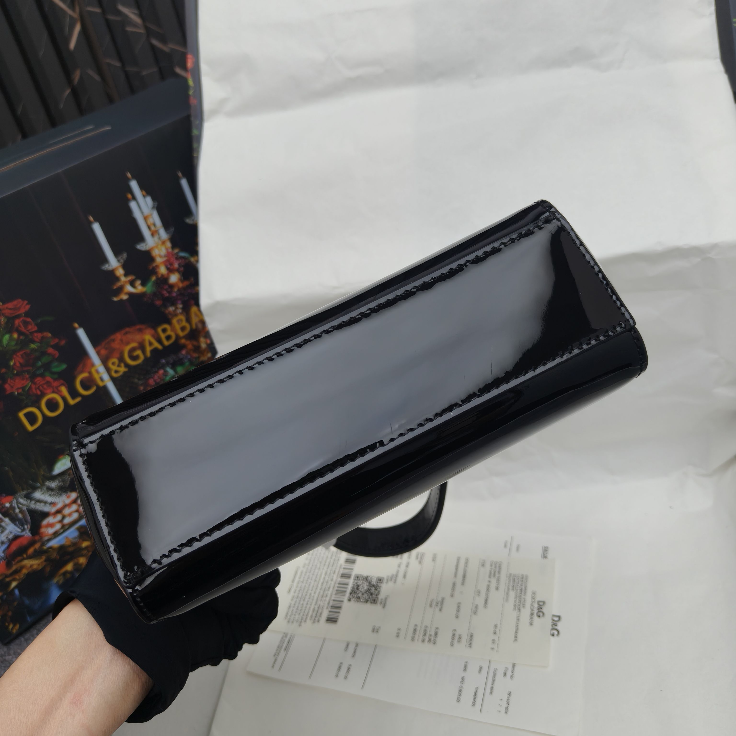 🔥Dolce & Gabban杜嘉班纳 💋（🔍手漆皮）颜色正㊣版型！经典款手提斜挎包系列 时尚界另一款铂