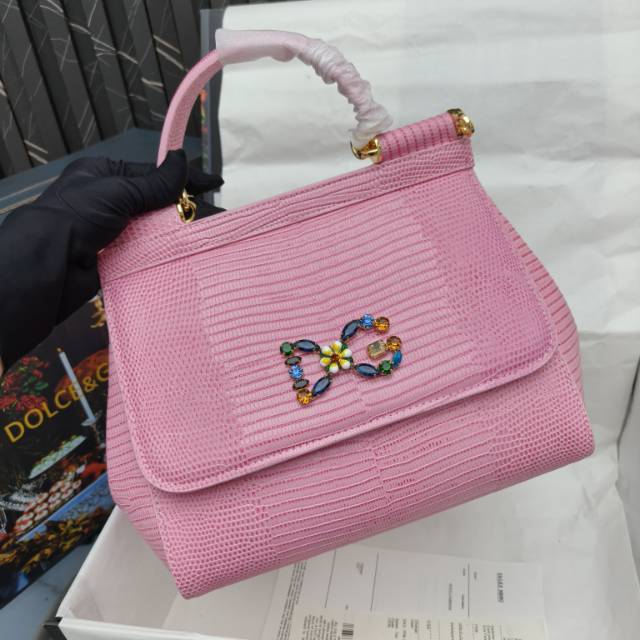 🦎🦎新款钻扣🔥🔥Dolce & Gabban杜嘉班纳 💋(🔍BB6625# 蜥蜴纹钻扣 Sicily 1