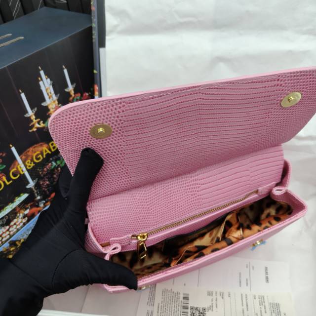 🦎🦎新款钻扣🔥🔥Dolce & Gabban杜嘉班纳 💋(🔍BB6625# 蜥蜴纹钻扣 Sicily 1