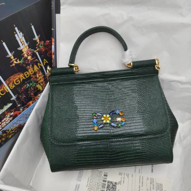 🦎🦎新款钻扣🔥🔥Dolce & Gabban杜嘉班纳 💋(🔍BB6625# 蜥蜴纹钻扣 Sicily 1