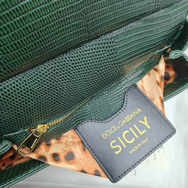 🦎🦎新款钻扣🔥🔥Dolce & Gabban杜嘉班纳 💋(🔍BB6625# 蜥蜴纹钻扣 Sicily 1