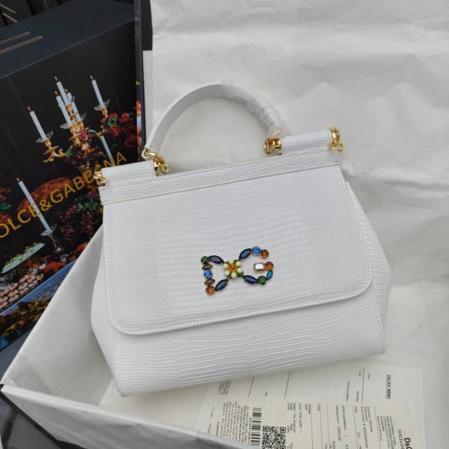 🦎🦎新款钻扣🔥🔥Dolce & Gabban杜嘉班纳 💋(🔍BB6625# 蜥蜴纹钻扣 Sicily 1