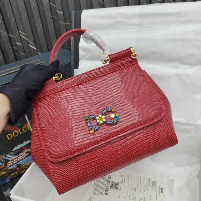 🦎🦎新款钻扣🔥🔥Dolce & Gabban杜嘉班纳 💋(🔍BB6625# 蜥蜴纹钻扣 Sicily 1