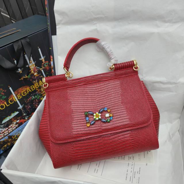 🦎🦎新款钻扣🔥🔥Dolce & Gabban杜嘉班纳 💋(🔍BB6625# 蜥蜴纹钻扣 Sicily 1