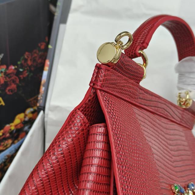 🦎🦎新款钻扣🔥🔥Dolce & Gabban杜嘉班纳 💋(🔍BB6625# 蜥蜴纹钻扣 Sicily 1