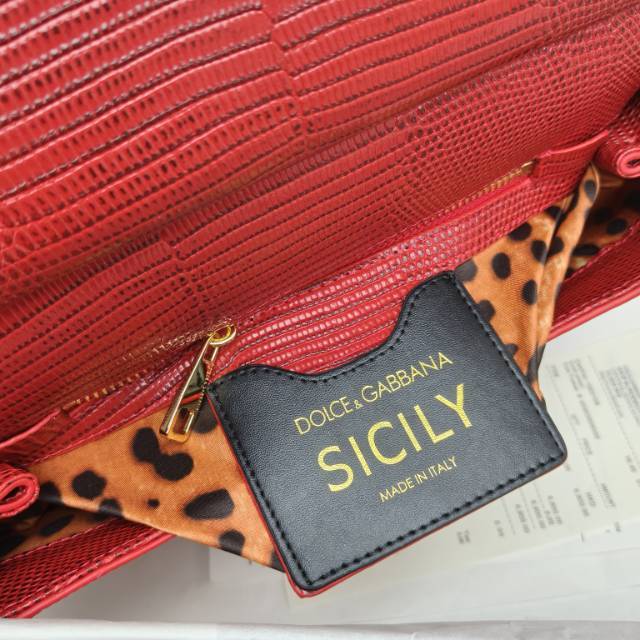 🦎🦎新款钻扣🔥🔥Dolce & Gabban杜嘉班纳 💋(🔍BB6625# 蜥蜴纹钻扣 Sicily 1