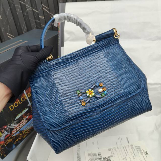 🦎🦎新款钻扣🔥🔥Dolce & Gabban杜嘉班纳 💋(🔍BB6625# 蜥蜴纹钻扣 Sicily 1