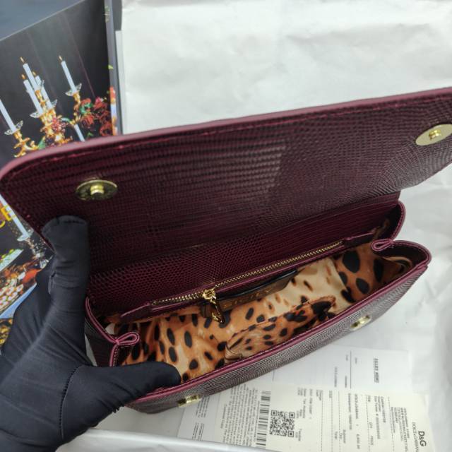 🦎🦎新款钻扣🔥🔥Dolce & Gabban杜嘉班纳 💋(🔍BB6625# 蜥蜴纹钻扣 Sicily 1