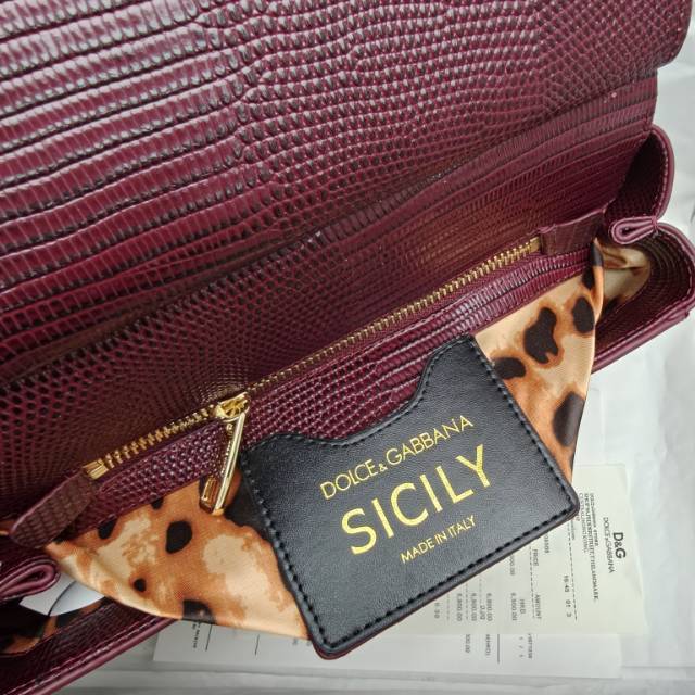 🦎🦎新款钻扣🔥🔥Dolce & Gabban杜嘉班纳 💋(🔍BB6625# 蜥蜴纹钻扣 Sicily 1