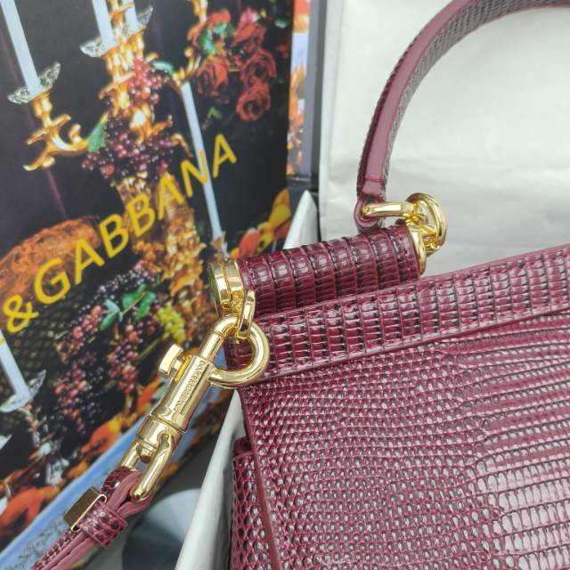 🦎🦎新款钻扣🔥🔥Dolce & Gabban杜嘉班纳 💋(🔍BB6625# 蜥蜴纹钻扣 Sicily 1