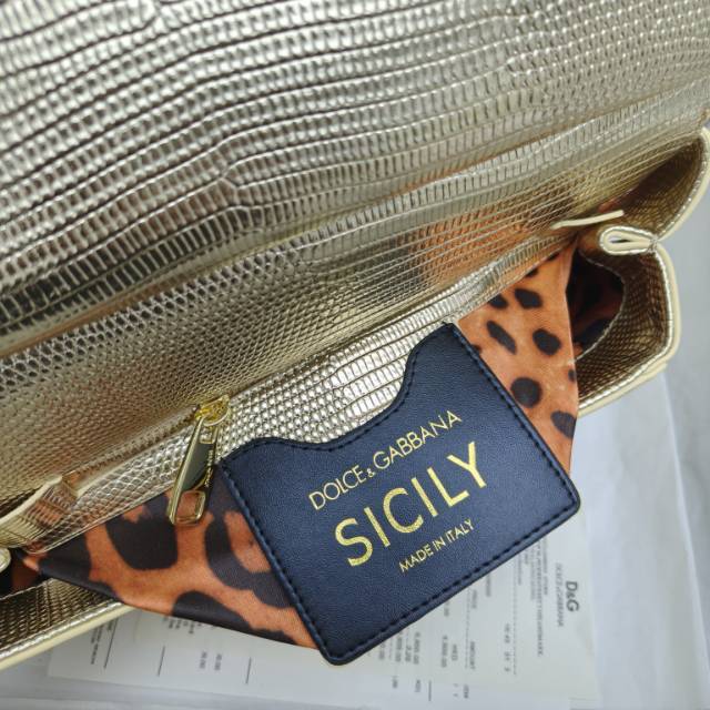 🦎🦎新款钻扣🔥🔥Dolce & Gabban杜嘉班纳 💋(🔍BB6625# 蜥蜴纹钻扣 Sicily 1