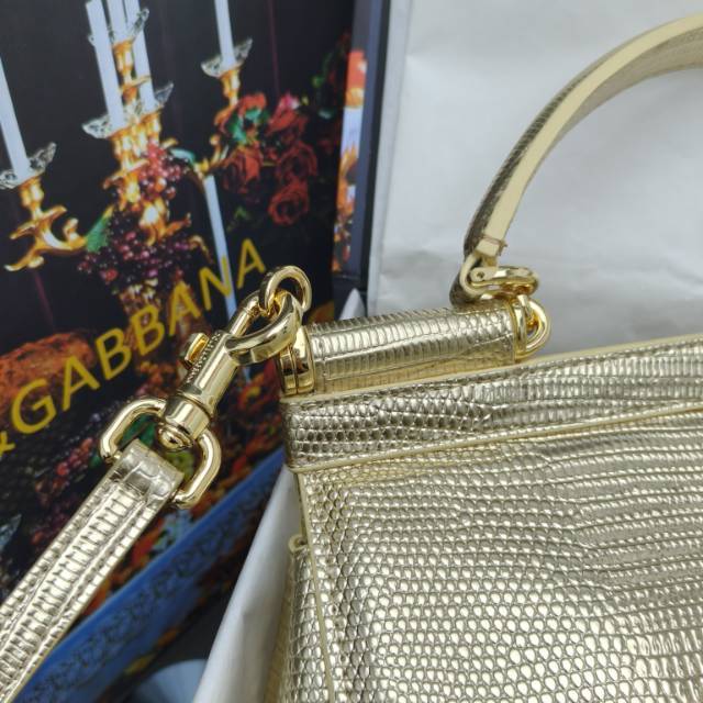 🦎🦎新款钻扣🔥🔥Dolce & Gabban杜嘉班纳 💋(🔍BB6625# 蜥蜴纹钻扣 Sicily 1