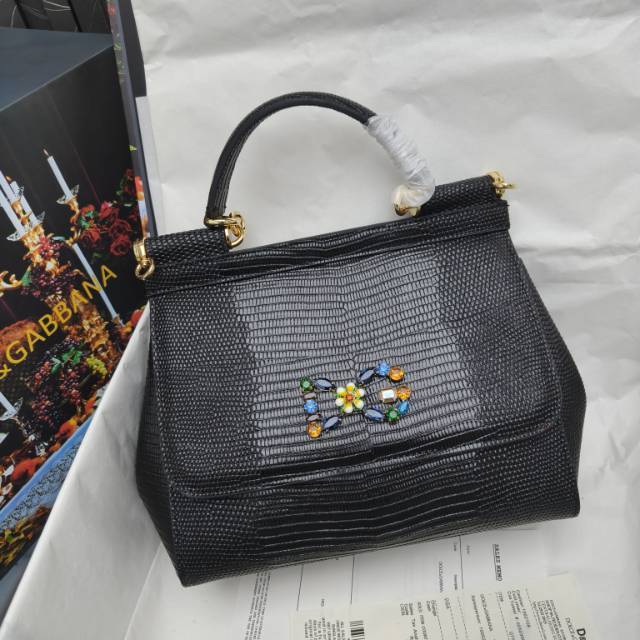 🦎🦎新款钻扣🔥🔥Dolce & Gabban杜嘉班纳 💋(🔍BB6625# 蜥蜴纹钻扣 Sicily 1