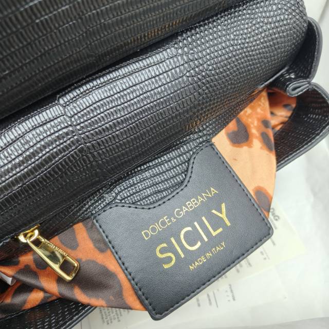 🦎🦎新款钻扣🔥🔥Dolce & Gabban杜嘉班纳 💋(🔍BB6625# 蜥蜴纹钻扣 Sicily 1