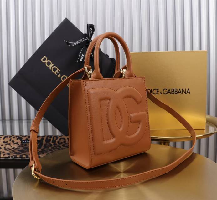 New TOTE🔥🔥🔥DG Logo Bag 迷你托特包😍型号:6319#Size:16.5×17.5×