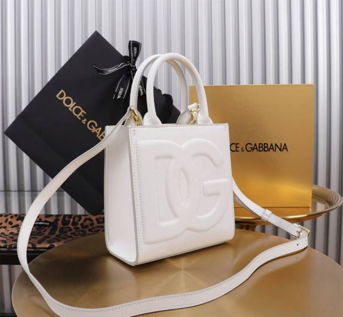 New TOTE🔥🔥🔥DG Logo Bag 迷你托特包😍型号:6319#Size:16.5×17.5×