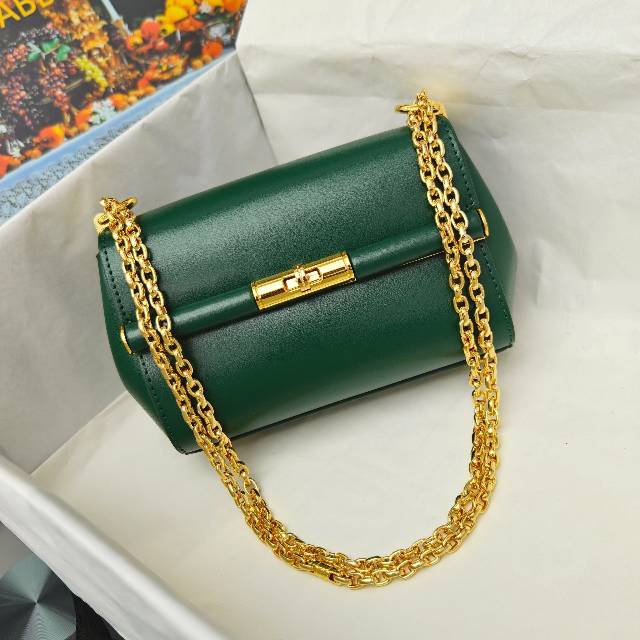 （型号🔍2218）New💥Dolce & Gabbana 杜嘉班纳 手提单肩斜挎包😍独特的旋转锁🔒体现出