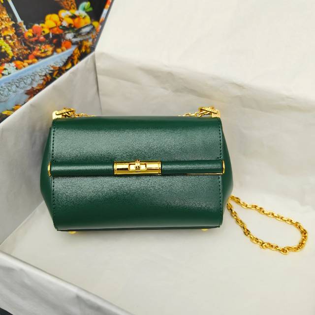 （型号🔍2218）New💥Dolce & Gabbana 杜嘉班纳 手提单肩斜挎包😍独特的旋转锁🔒体现出