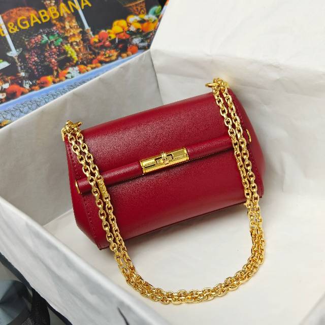 （型号🔍2218）New💥Dolce & Gabbana 杜嘉班纳 手提单肩斜挎包😍独特的旋转锁🔒体现出