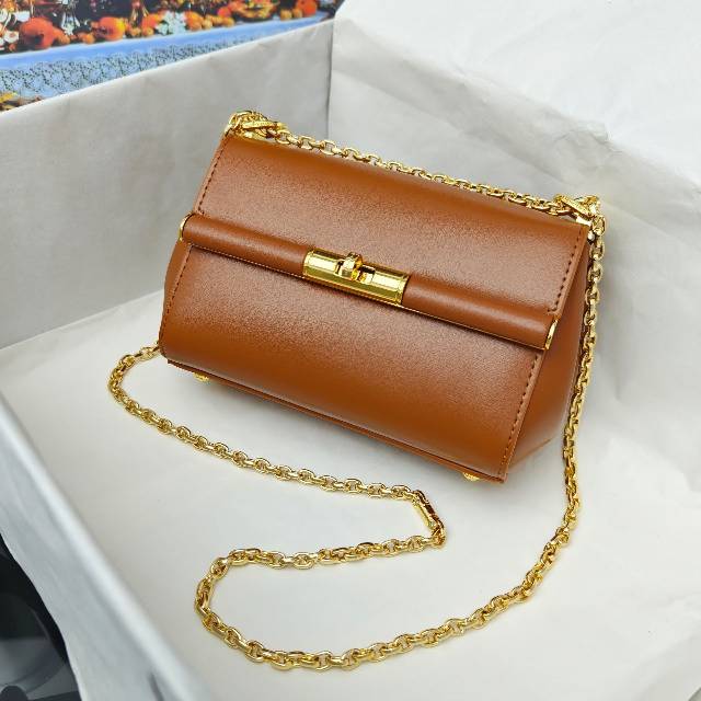 （型号🔍2218）New💥Dolce & Gabbana 杜嘉班纳 手提单肩斜挎包😍独特的旋转锁🔒体现出