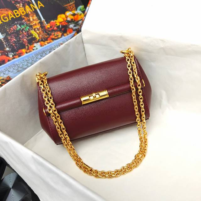 （型号🔍2218）New💥Dolce & Gabbana 杜嘉班纳 手提单肩斜挎包😍独特的旋转锁🔒体现出