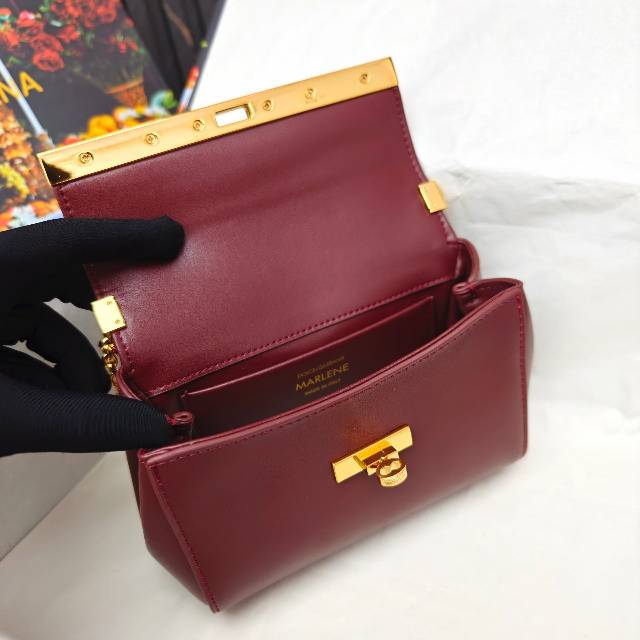 （型号🔍2218）New💥Dolce & Gabbana 杜嘉班纳 手提单肩斜挎包😍独特的旋转锁🔒体现出