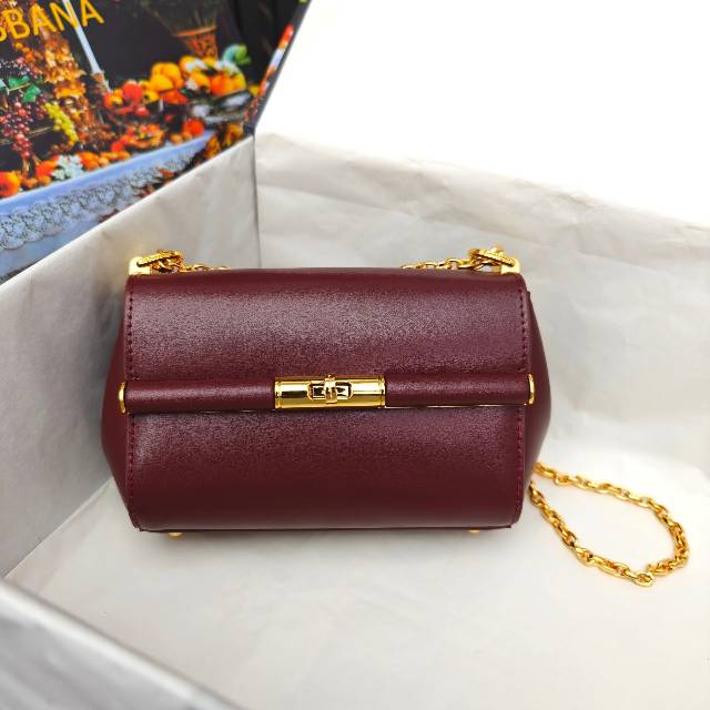 （型号🔍2218）New💥Dolce & Gabbana 杜嘉班纳 手提单肩斜挎包😍独特的旋转锁🔒体现出