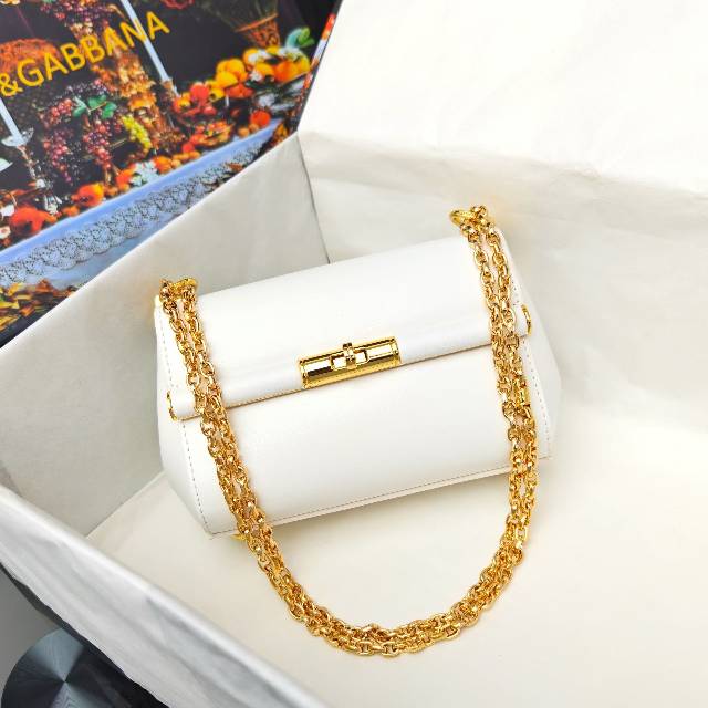 （型号🔍2218）New💥Dolce & Gabbana 杜嘉班纳 手提单肩斜挎包😍独特的旋转锁🔒体现出