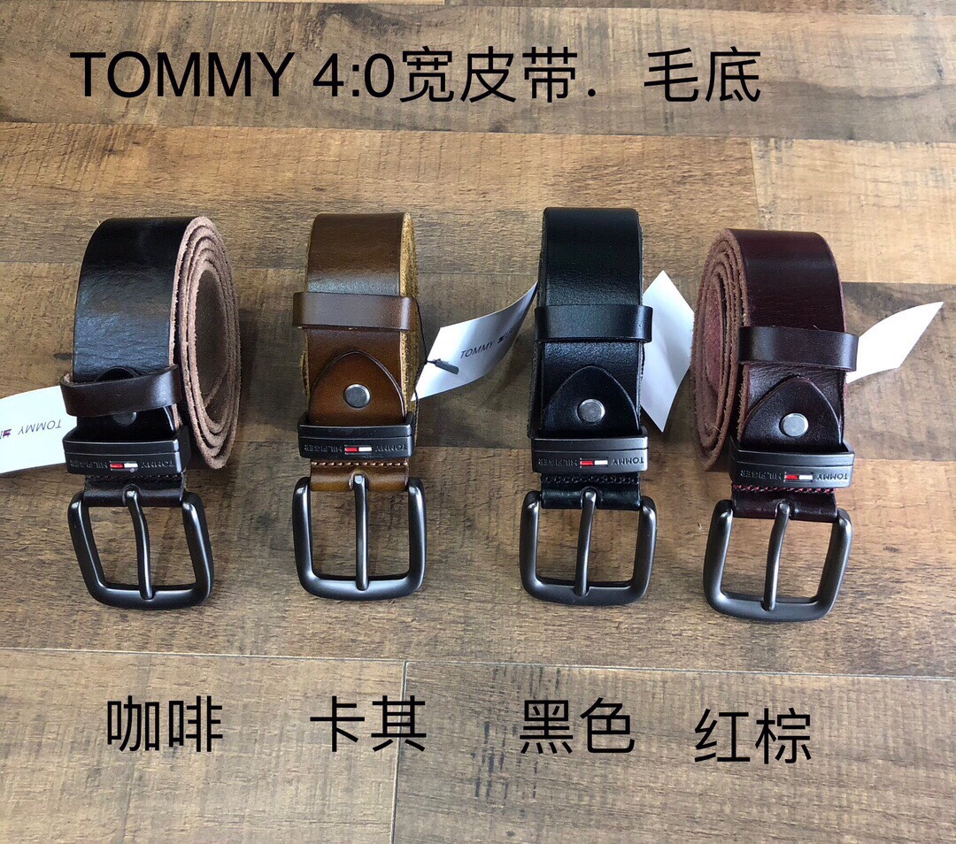 🇺🇸外贸真牛皮带!TOMMY、4.0cm宽皮带、头层牛皮、水洗软皮!