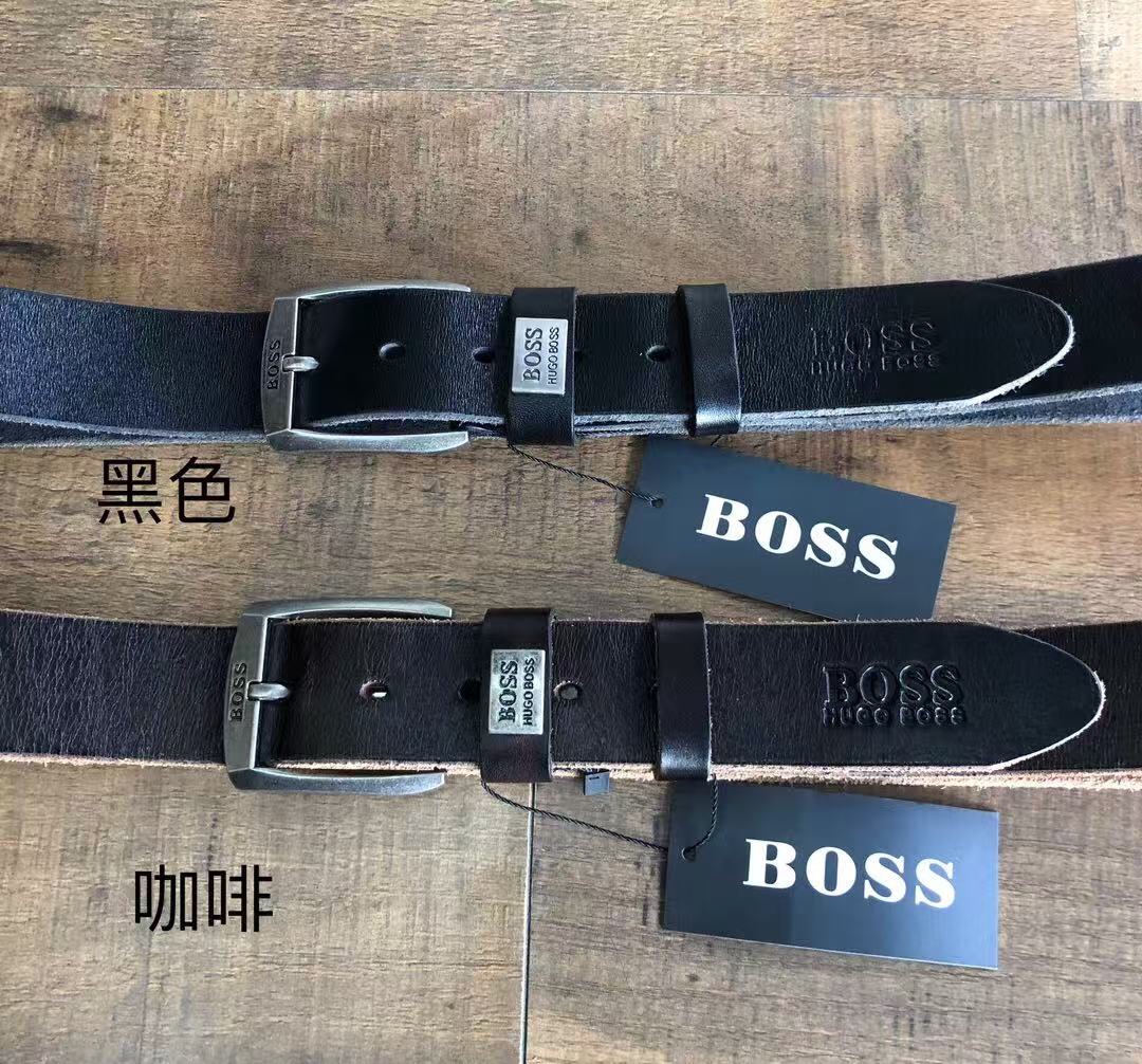🇺🇸外贸真牛皮带!BOSS、4.0cm宽皮带、头层牛皮、水洗软皮!