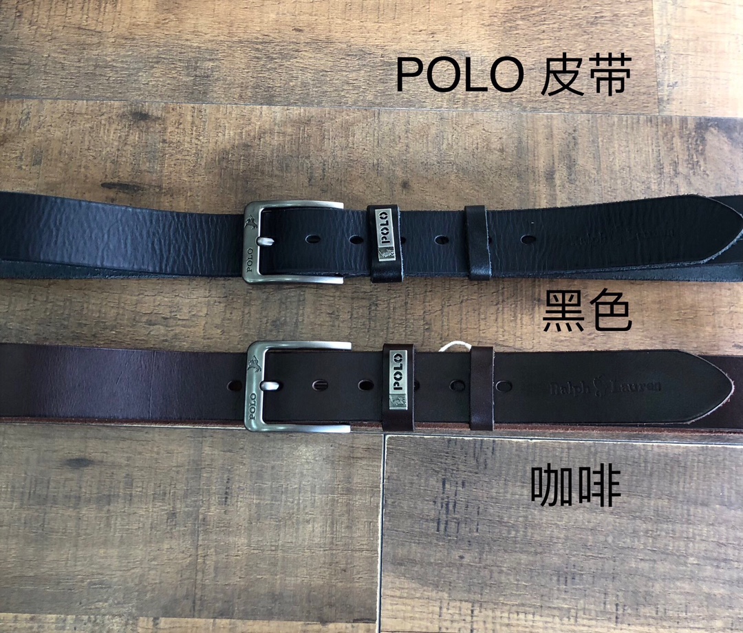 🇺🇸外贸真牛皮带!小马POLO、4.0cm宽皮带、头层牛皮、水洗软皮毛底!颜色:黑色、咖啡!