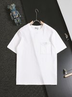 The Best
 Dior Clothing T-Shirt Black White Embroidery Unisex Cotton Spring/Summer Collection Fashion Short Sleeve
