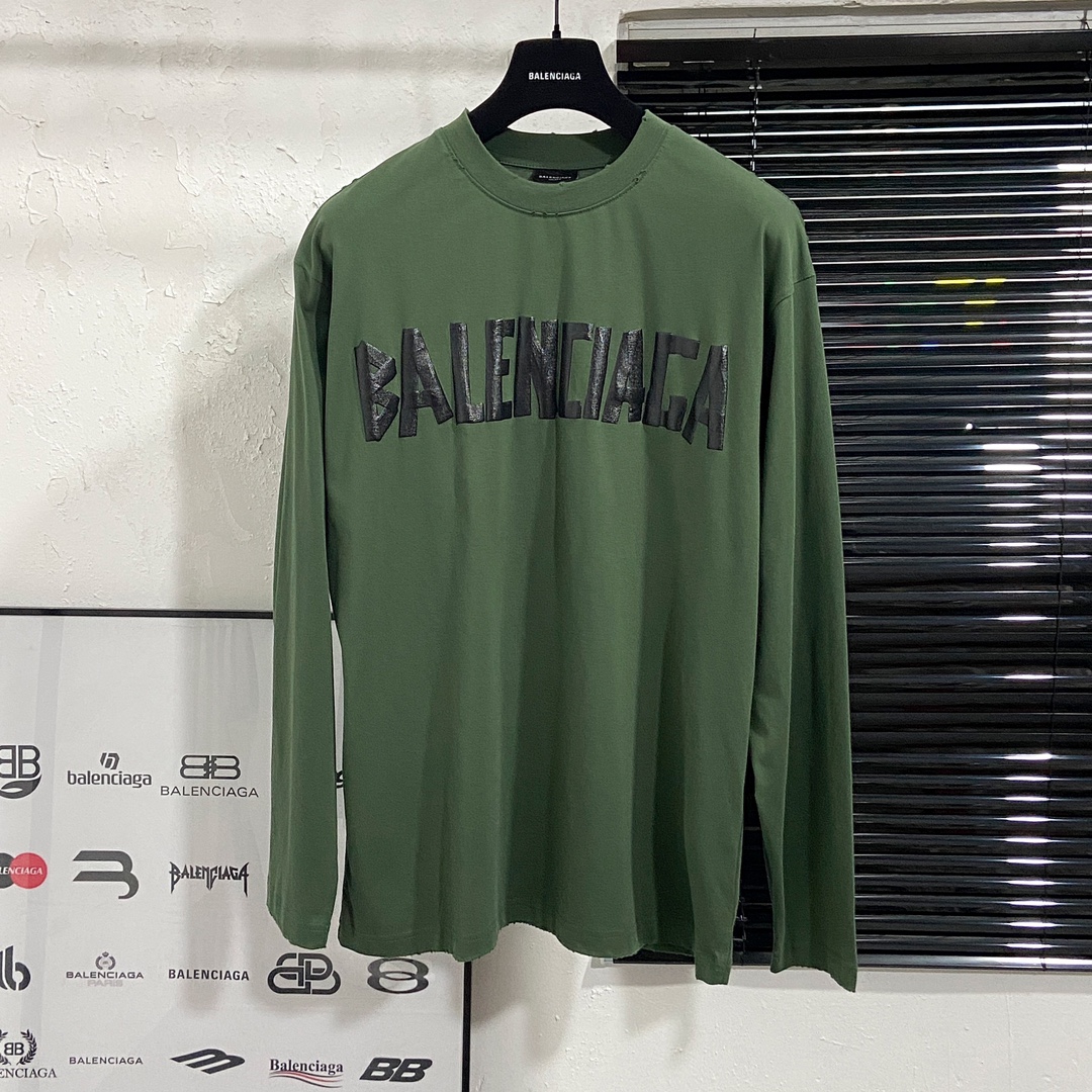 P95 Foto de detalle Versión superior [BALENCIA*GA] Calidad de sitio web oficial Nuevo estilo de París Camiseta de manga…