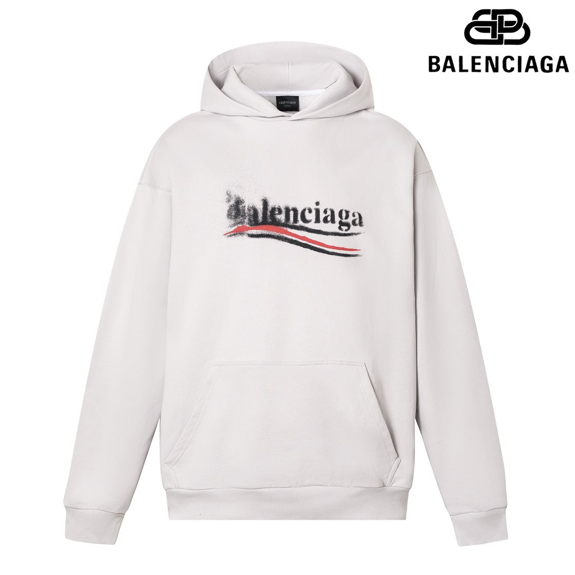 P130 Foto de detalle Versión superior [BALENCIA*GA] Calidad oficial Nuevo estilo de París Sudadera con capucha de la se…