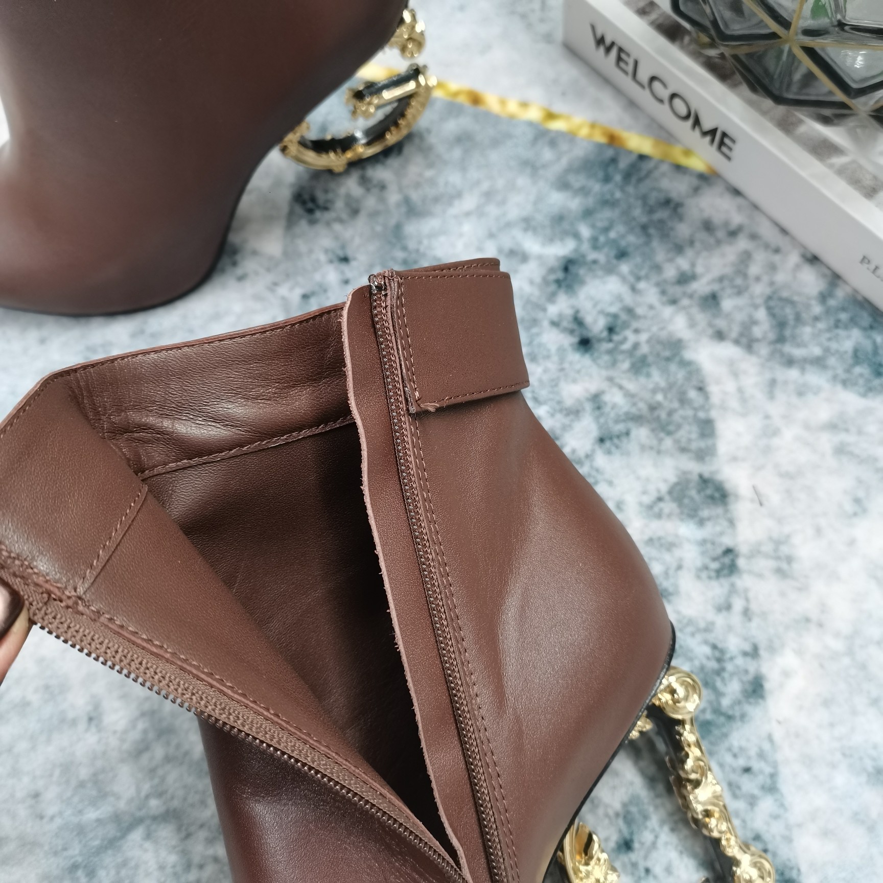 DG Top High-End Short Boots: Perfect Details, Premium Materials, 10.5cm Heel - 图片 8