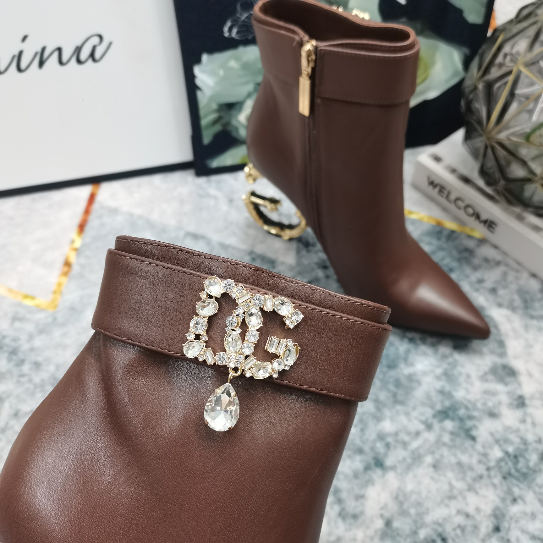 DG Top High-End Short Boots: Perfect Details, Premium Materials, 10.5cm Heel - 图片 7