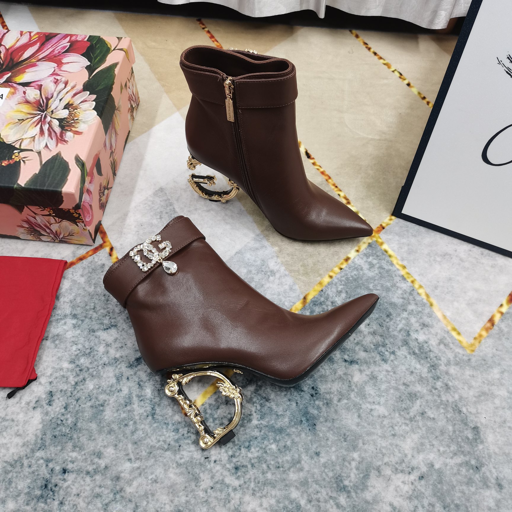 DG Top High-End Short Boots: Perfect Details, Premium Materials, 10.5cm Heel - 图片 4