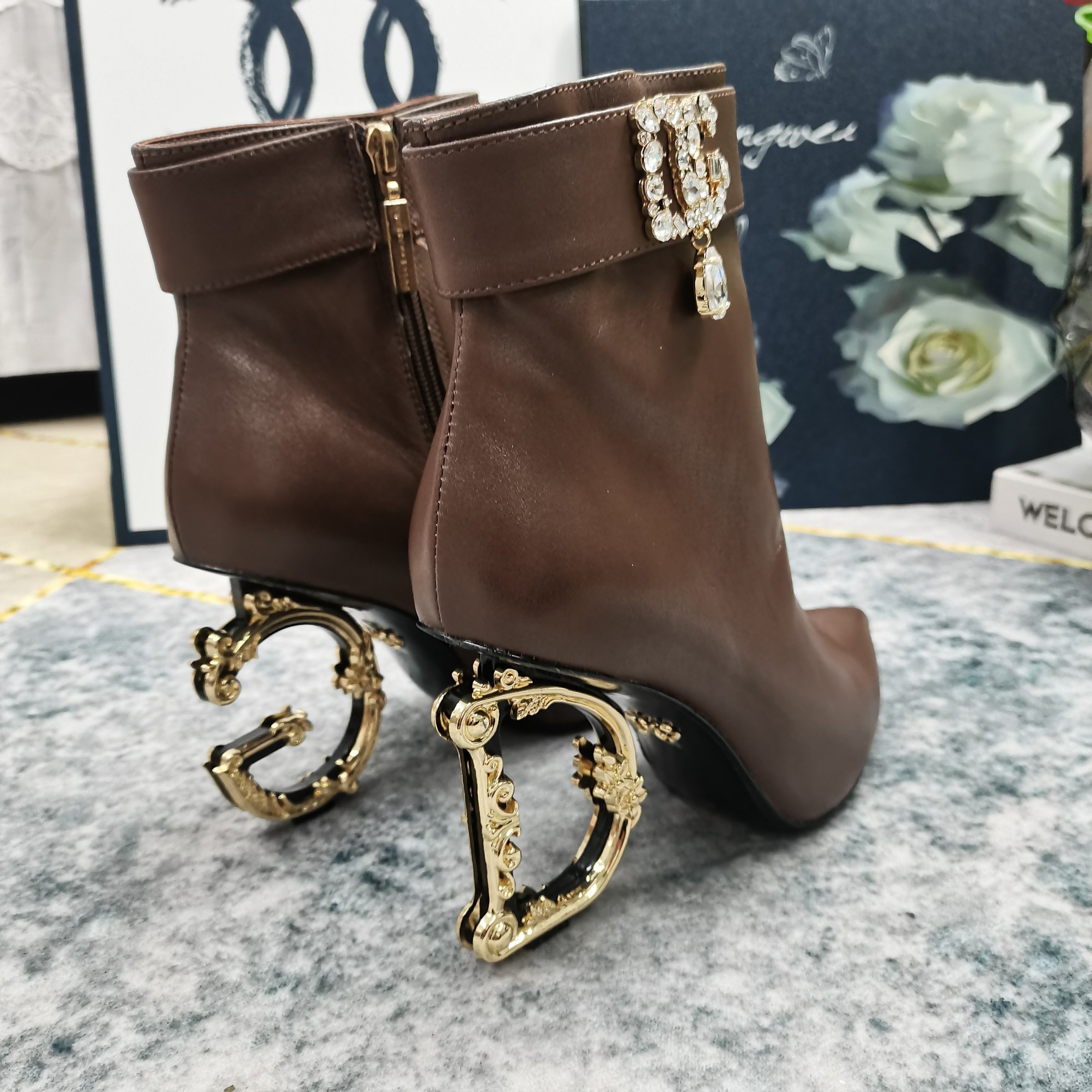 DG Top High-End Short Boots: Perfect Details, Premium Materials, 10.5cm Heel - 图片 3