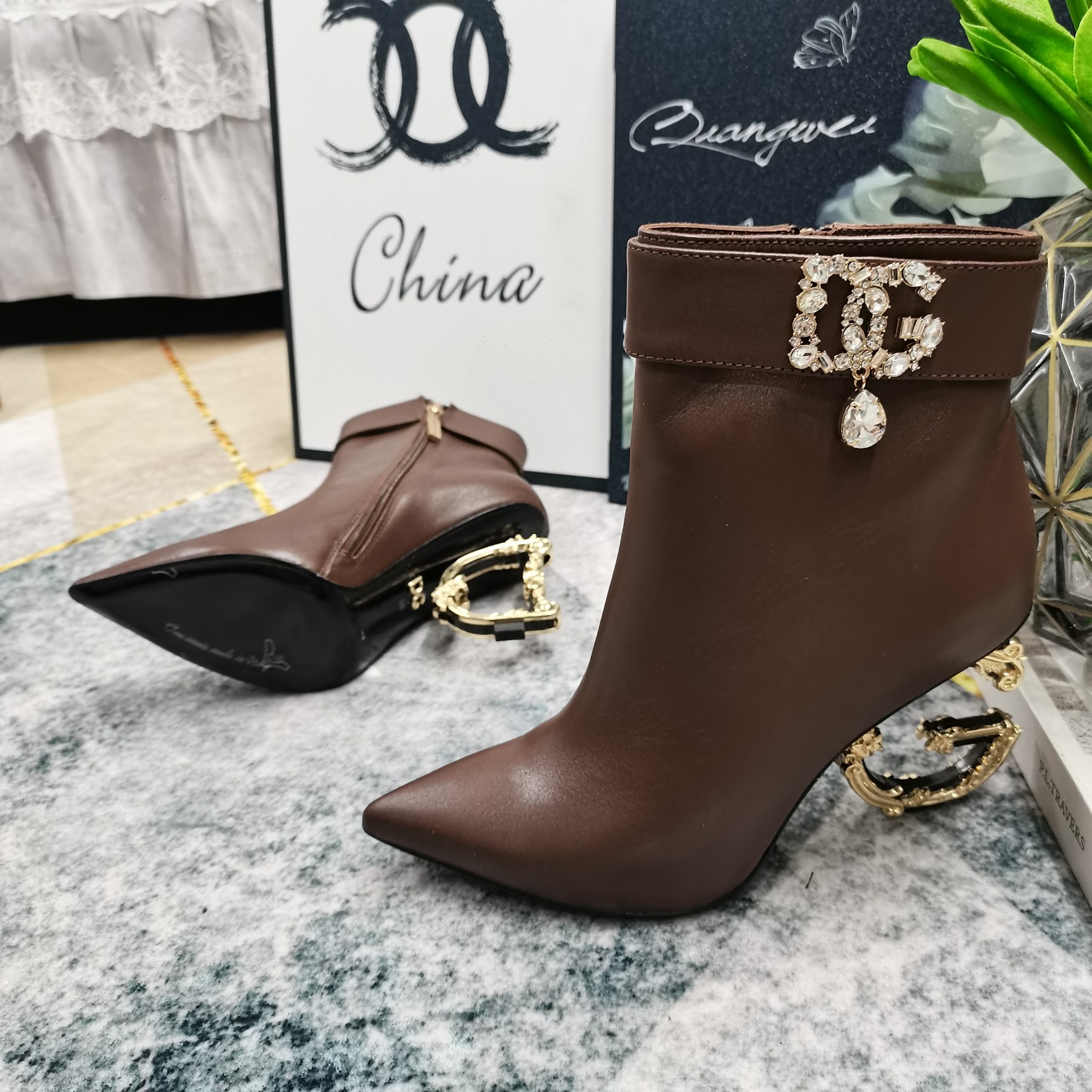 DG Top High-End Short Boots: Perfect Details, Premium Materials, 10.5cm Heel - 图片 6
