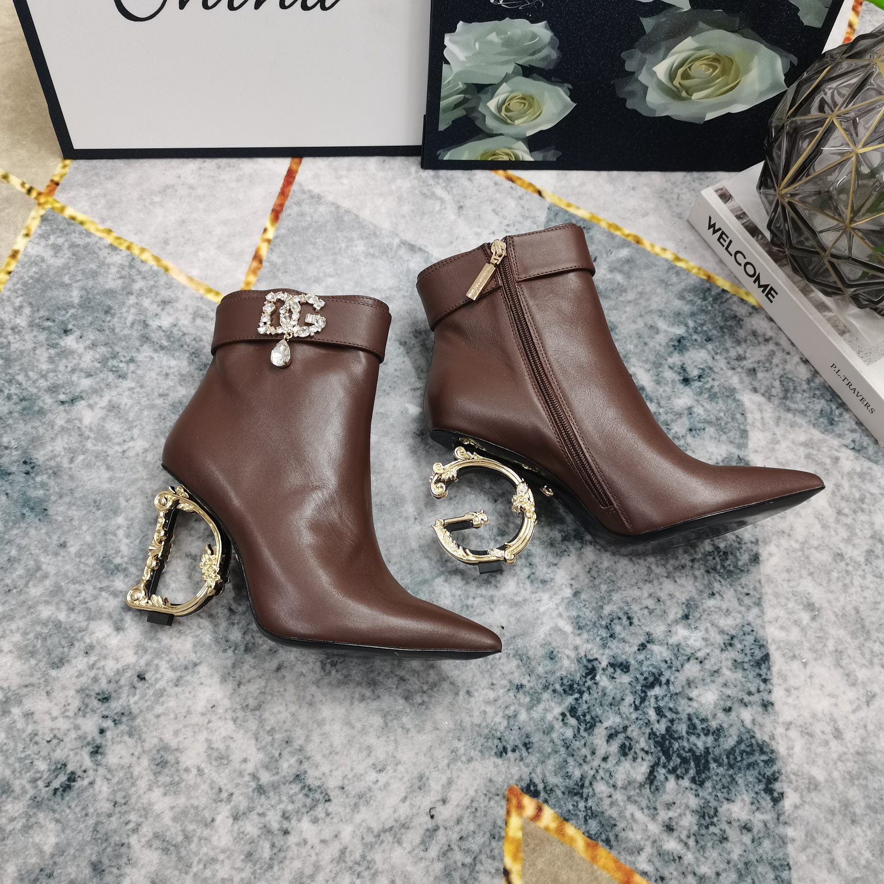 DG Top High-End Short Boots: Perfect Details, Premium Materials, 10.5cm Heel - 图片 2