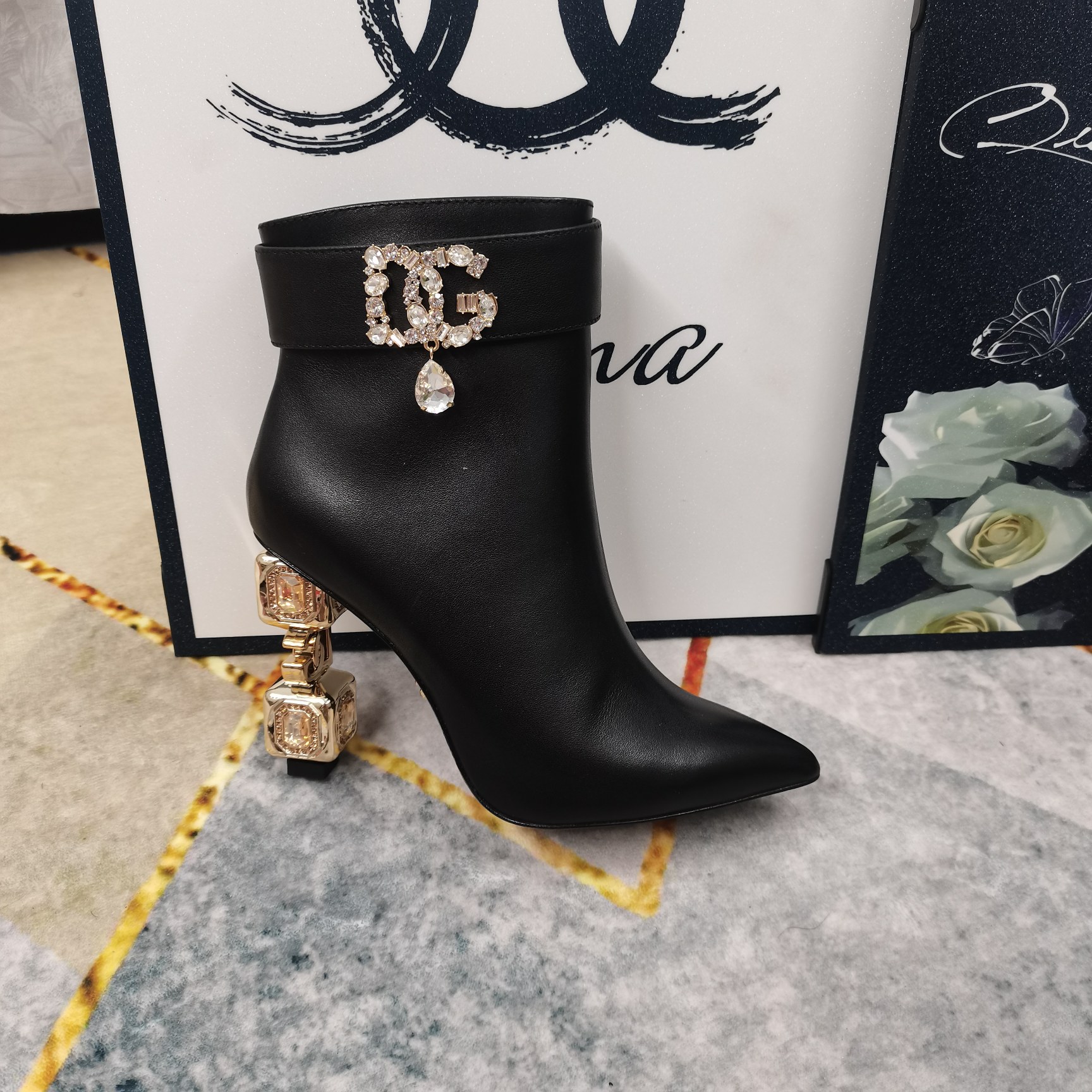 DG High-End Short Boots: Perfect Details, Premium Materials, 10.5cm Heel, Size 34-43 - 图片 6