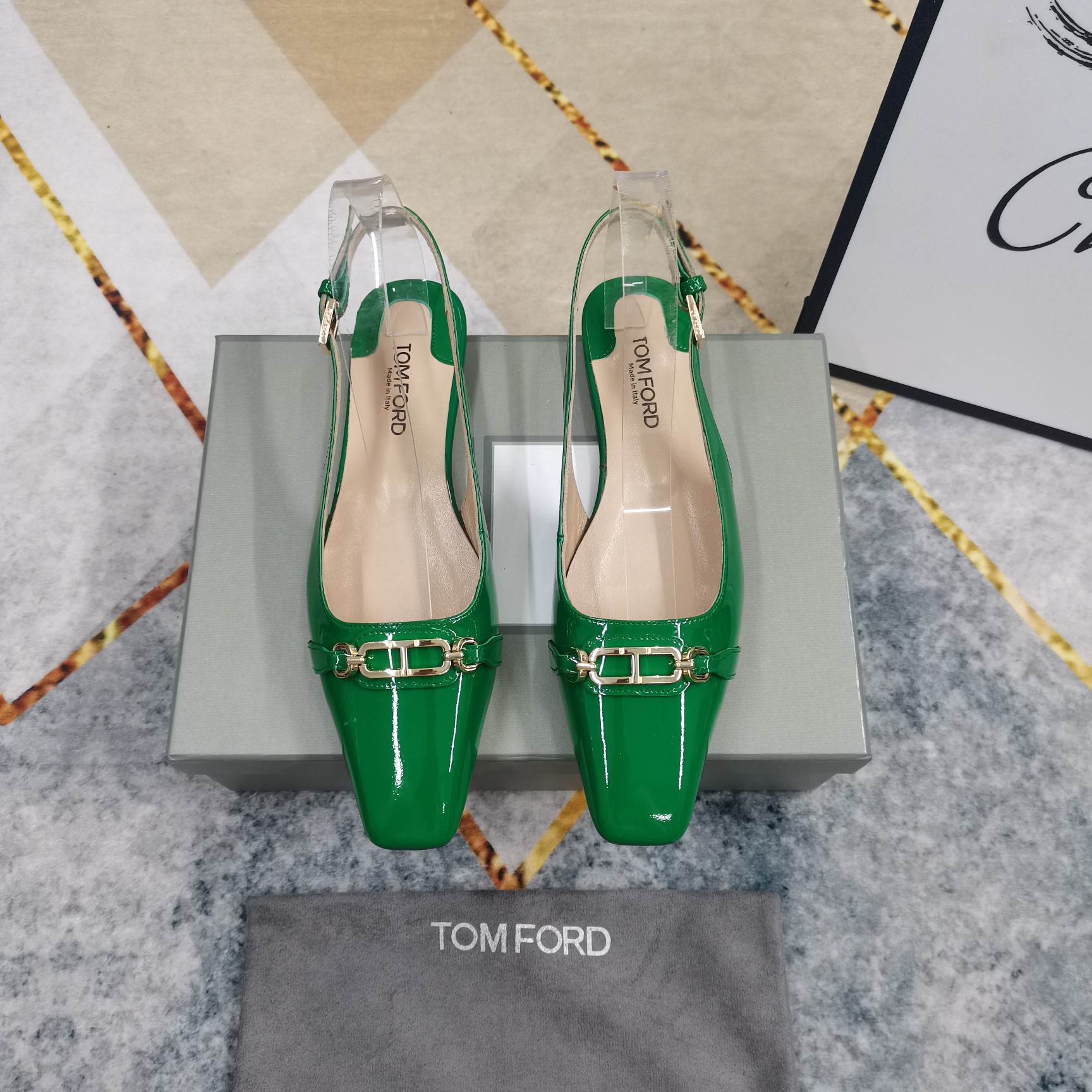 New TOM FORD Metal Button Shoes: Premium Italian Leather, Perfect Details - 图片 5