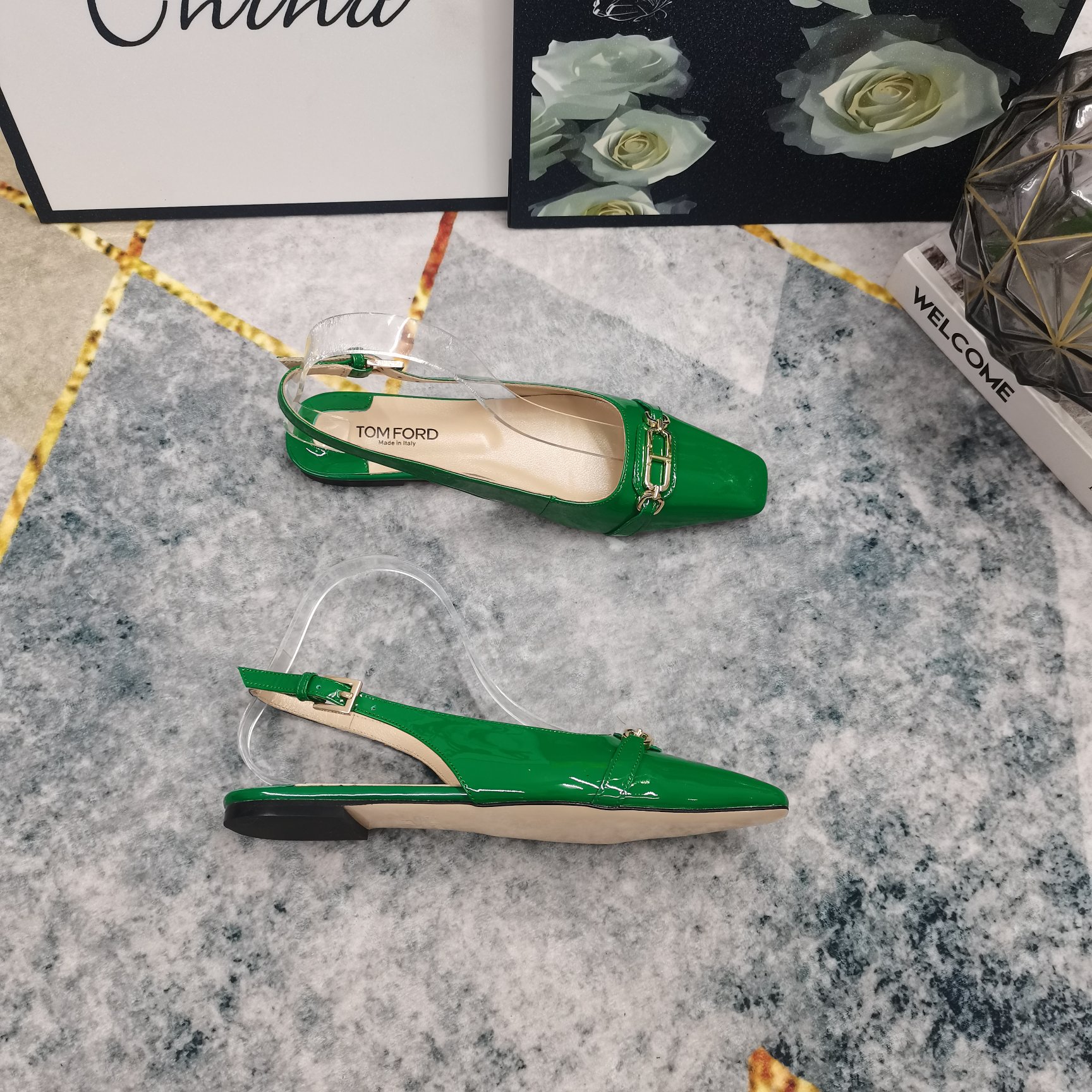 New TOM FORD Metal Button Shoes: Premium Italian Leather, Perfect Details - 图片 2