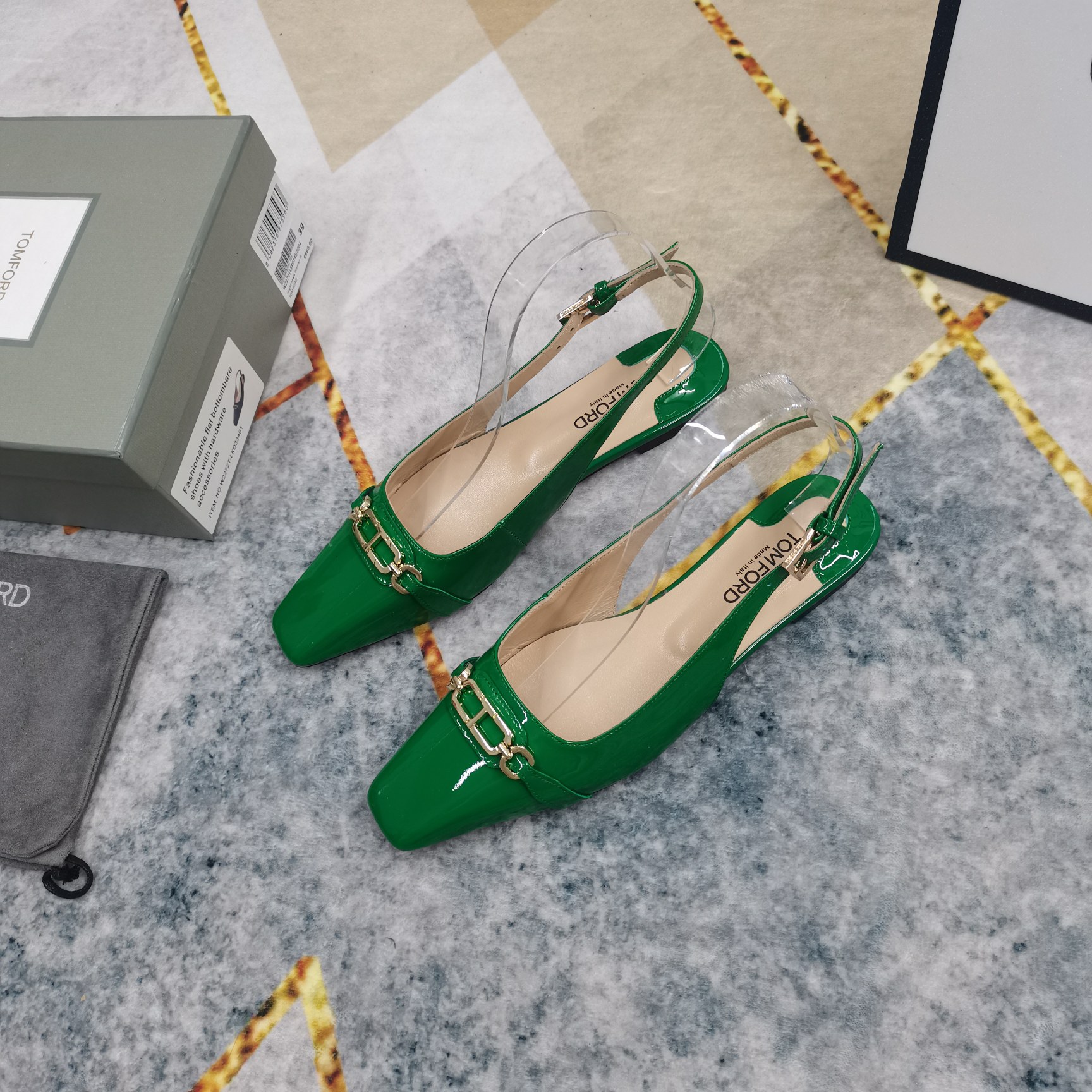 New TOM FORD Metal Button Shoes: Premium Italian Leather, Perfect Details - 图片 9