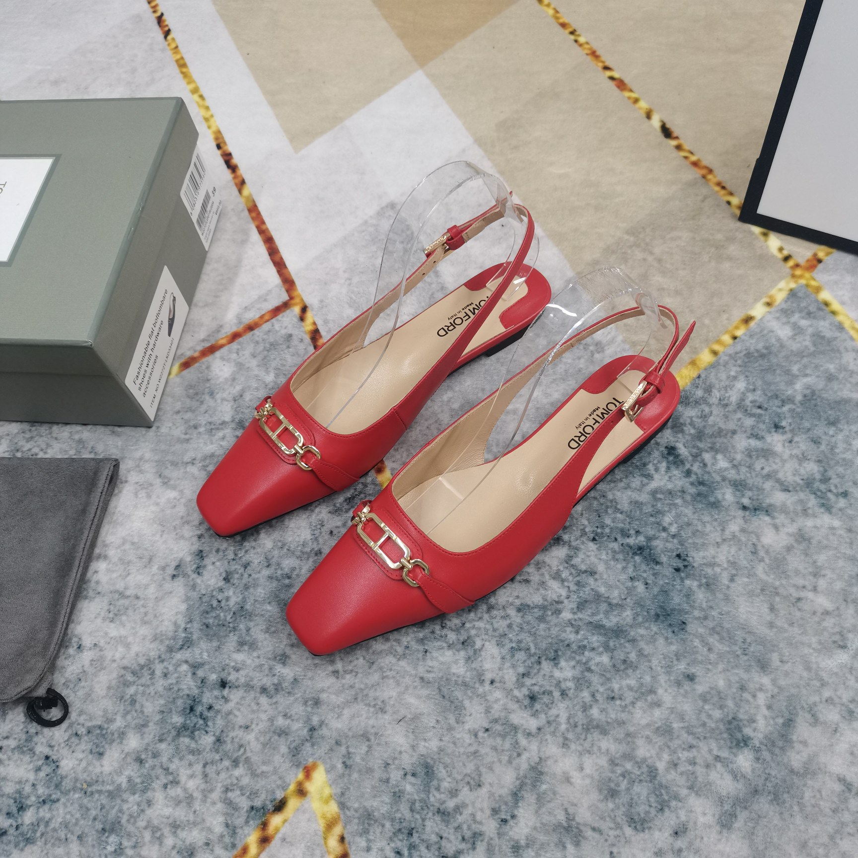 2025 TOM FORD New Metal Button High-Run Shoes: Perfect Quality and Details - 图片 7