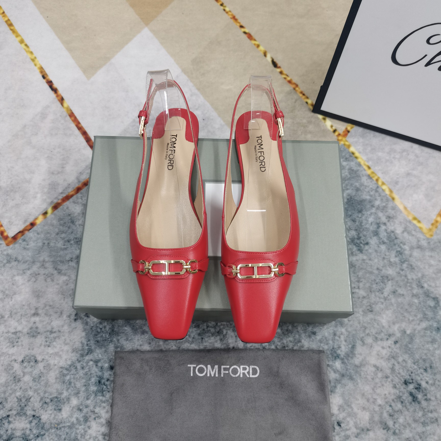 2025 TOM FORD New Metal Button High-Run Shoes: Perfect Quality and Details - 图片 8