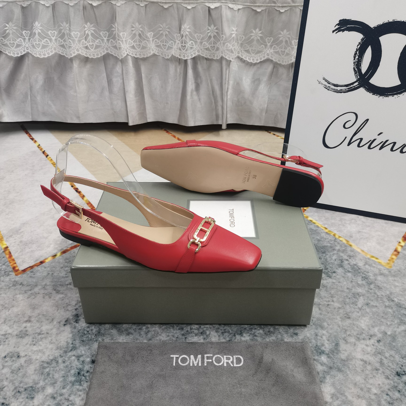 2025 TOM FORD New Metal Button High-Run Shoes: Perfect Quality and Details - 图片 9